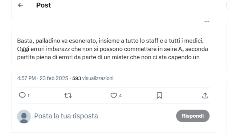 I tifosi viola contro Palladino