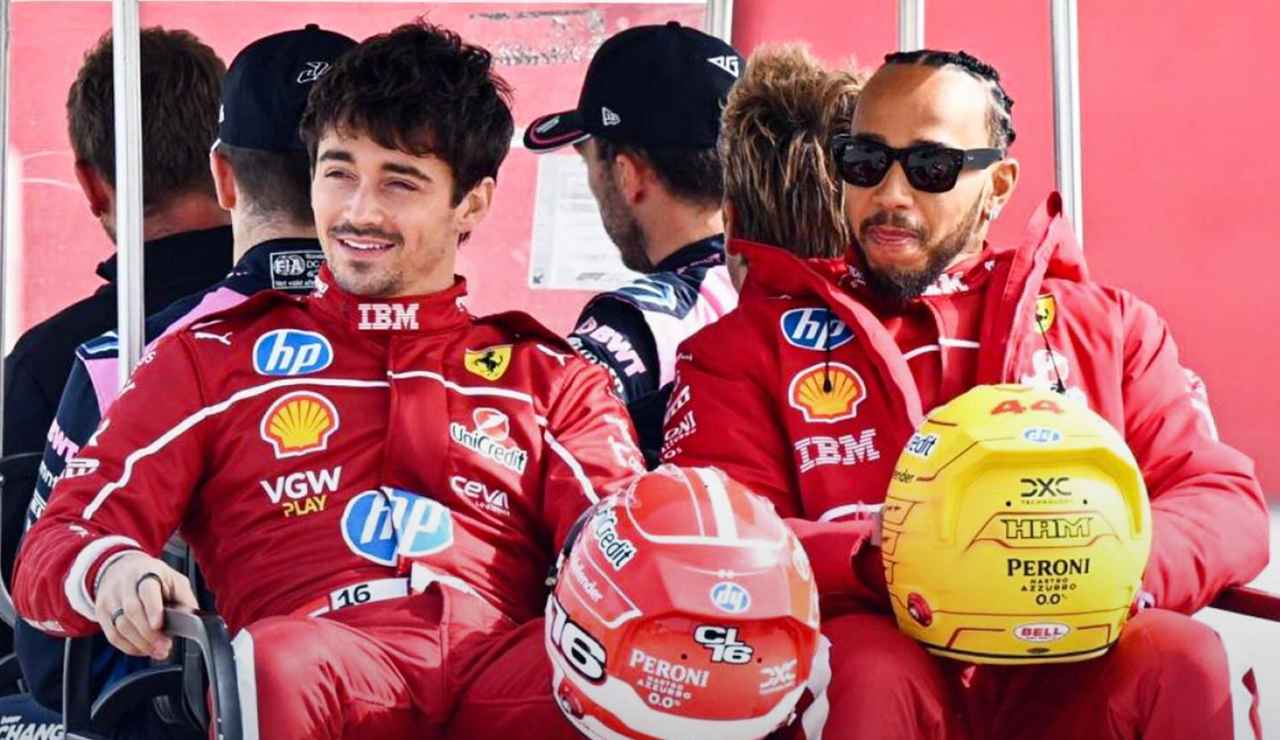 Lewis Hamilton e Charles Leclerc - Facebook - Ilromanista.it