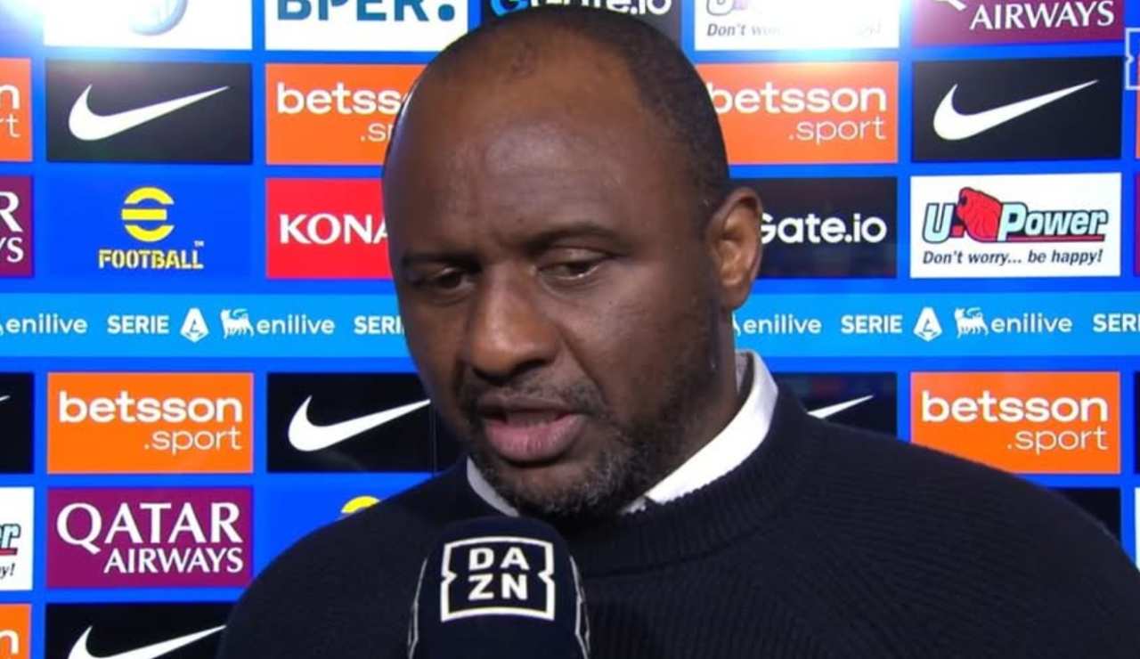 Patrick Vieira ai microfoni di Dazn - Facebook - Ilromanista.it